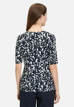 Betty Barclay Shirts*Printshirt mit Rundhalsausschnitt Dunkelblau/Weiß