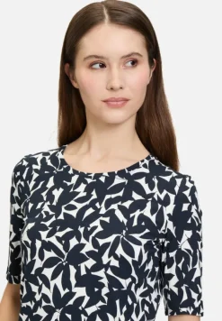 Betty Barclay Shirts*Printshirt mit Rundhalsausschnitt Dunkelblau/Weiß
