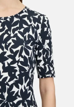 Betty Barclay Shirts*Printshirt mit Rundhalsausschnitt Dunkelblau/Weiß