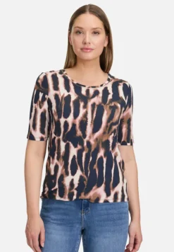 Betty Barclay Shirts*Printshirt mit Rundhalsausschnitt Dark Blue/Rosé