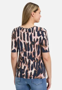 Betty Barclay Shirts*Printshirt mit Rundhalsausschnitt Dark Blue/Rosé
