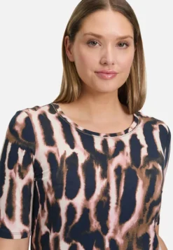 Betty Barclay Shirts*Printshirt mit Rundhalsausschnitt Dark Blue/Rosé