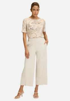 Betty Barclay Shirts*Printshirt mit Schmucksteinen Taupe/Nature