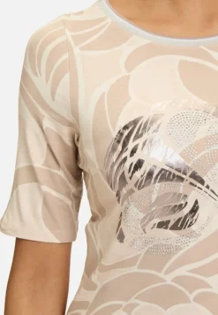 Betty Barclay Shirts*Printshirt mit Schmucksteinen Taupe/Nature
