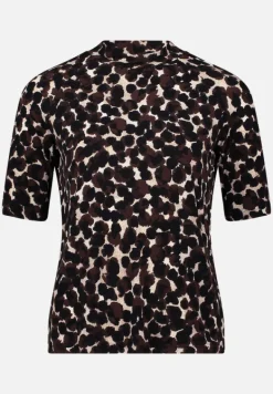 Betty Barclay Shirts*Printshirt mit Stehkragen Braun/Beige