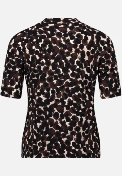 Betty Barclay Shirts*Printshirt mit Stehkragen Braun/Beige