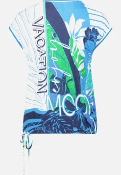 Betty Barclay Shirts*Printshirt mit Tunnelzug Blau/Weiß