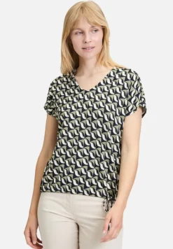 Betty Barclay Shirts*Printshirt mit V-Ausschnitt Dark Blue/Green