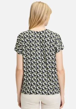 Betty Barclay Shirts*Printshirt mit V-Ausschnitt Dark Blue/Green