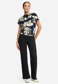 Betty Barclay Shirts*Printshirt mit Wasserfallausschnitt Dark Blue/Green