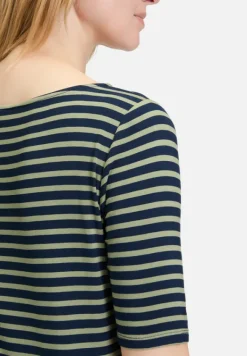 Betty Barclay Shirts*Ringelshirt mit U-Boot-Ausschnitt Dark Blue/Green
