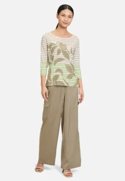 Betty Barclay Shirts*Ringelshirt mit U-Boot-Ausschnitt Khaki/Green