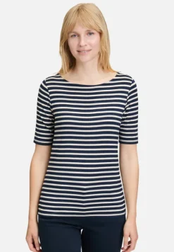 Betty Barclay Shirts*Ringelshirt mit U-Boot-Ausschnitt Dark Blue/Beige