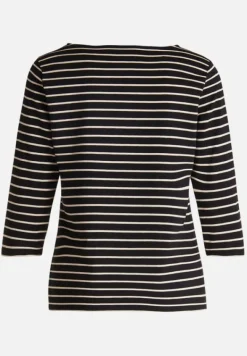 Betty Barclay Shirts*Ringelshirt mit U-Boot-Ausschnitt Black/Camel