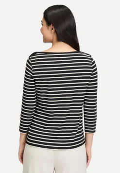 Betty Barclay Shirts*Ringelshirt mit U-Boot-Ausschnitt Schwarz/Beige