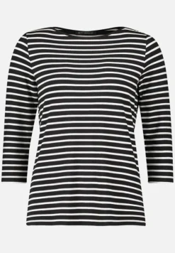 Betty Barclay Shirts*Ringelshirt mit U-Boot-Ausschnitt Schwarz/Beige