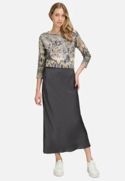 Betty Barclay Shirts*Ringelshirt mit U-Boot-Ausschnitt Grau/Beige