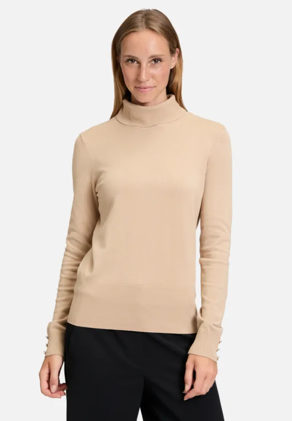 Betty Barclay Basics|Strick*Rollkragenpullover langarm Beige