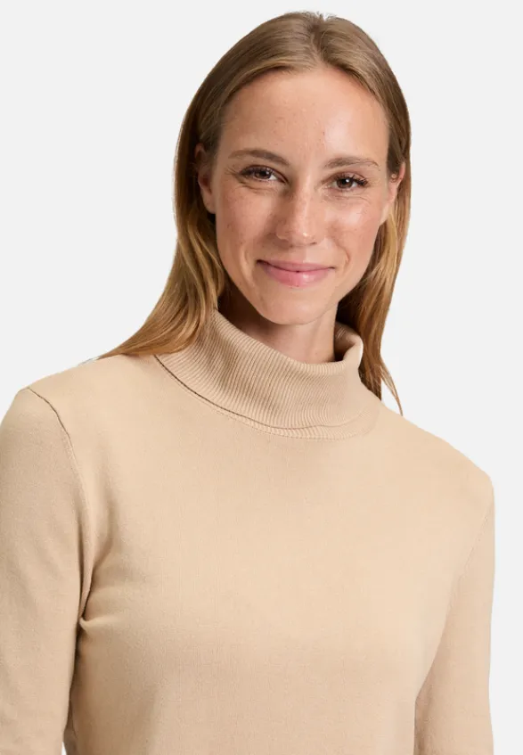 Betty Barclay Basics|Strick*Rollkragenpullover langarm Beige