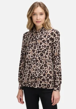Betty Barclay Shirts*Rollkragenshirt mit Stehkragen Taupe/Beige