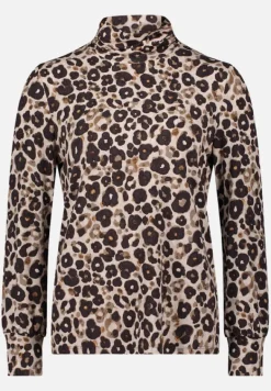 Betty Barclay Shirts*Rollkragenshirt mit Stehkragen Taupe/Beige