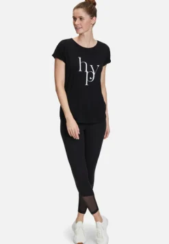 Betty Barclay Shirts*Rundhals-Shirt mit Raffung Schwarz/Weiß