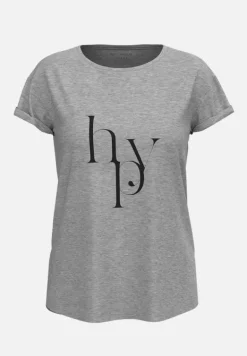 Betty Barclay Shirts*Rundhals-Shirt mit Raffung Grau/Schwarz