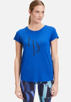 Betty Barclay Shirts*Rundhals-Shirt mit Raffung Blue/Black