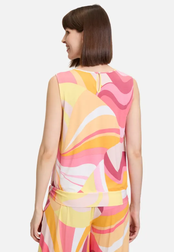 Betty Barclay Shirts*Rundhals-Shirt mit Raffung Rosé/Yellow