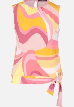 Betty Barclay Shirts*Rundhals-Shirt mit Raffung Rosé/Yellow