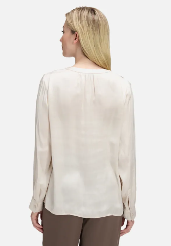 Betty Barclay Business Kleidung|Basics*Satin-Bluse langarm beige