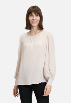 Betty Barclay Festliche Mode|Blusen*Satin-Bluse langarm Grau