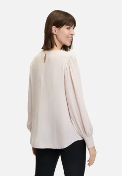 Betty Barclay Festliche Mode|Blusen*Satin-Bluse langarm Grau