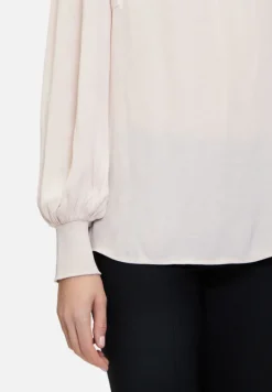 Betty Barclay Festliche Mode|Blusen*Satin-Bluse langarm Grau