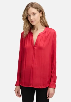 Betty Barclay Business Kleidung|Basics*Satin-Bluse langarm Rot