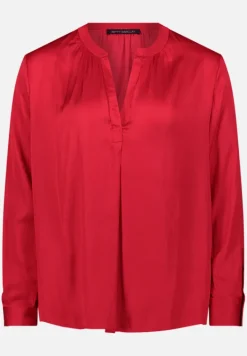 Betty Barclay Business Kleidung|Basics*Satin-Bluse langarm Rot
