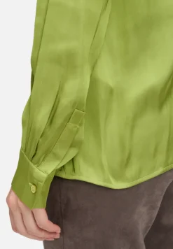 Betty Barclay Business Kleidung|Basics*Satin-Bluse langarm Fresh Moss