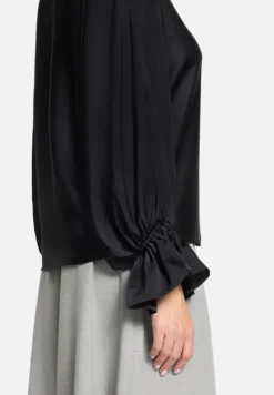 Betty Barclay Blusen*Satin-Bluse mit U-Boot-Ausschnitt Schwarz