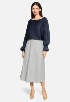 Betty Barclay Blusen*Satin-Bluse mit U-Boot-Ausschnitt Night Sky