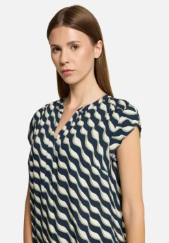 Betty Barclay Blusen*Schlupfbluse kurzarm Dark Blue/Green
