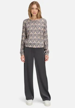 Betty Barclay Blusen*Schlupfbluse langarm Grau/Beige