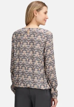 Betty Barclay Blusen*Schlupfbluse langarm Grau/Beige