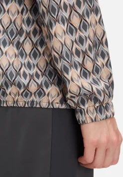 Betty Barclay Blusen*Schlupfbluse langarm Grau/Beige