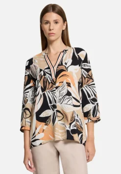 Betty Barclay Blusen*Schlupfbluse mit 3/4 Arm Schwarz/Braun