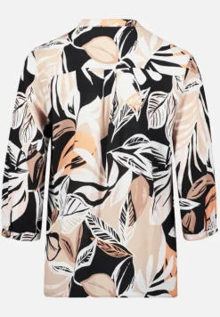Betty Barclay Blusen*Schlupfbluse mit 3/4 Arm Schwarz/Braun