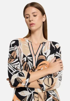 Betty Barclay Blusen*Schlupfbluse mit 3/4 Arm Schwarz/Braun