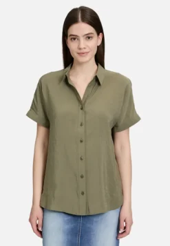Betty Barclay Blusen*Schlupfbluse mit Kragen Dusty Olive