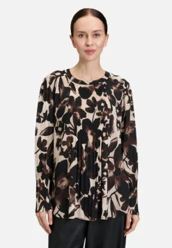 Betty Barclay Blusen*Schlupfbluse mit Plissee Beige/Braun