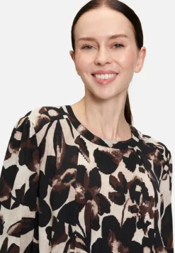 Betty Barclay Blusen*Schlupfbluse mit Plissee Beige/Braun