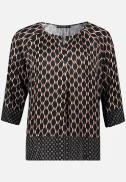 Betty Barclay Blusen*Schlupfbluse mit Print Schwarz/Beige